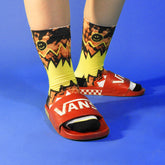 Abstract Art Printed Crew Socks
